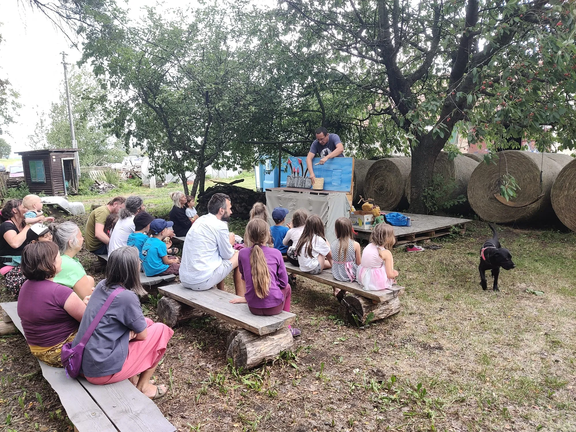 Představení pro děti pod stromy